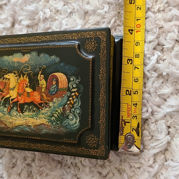 Jewelry Box Russian Lacquer hand painted - Picture 14 of 16